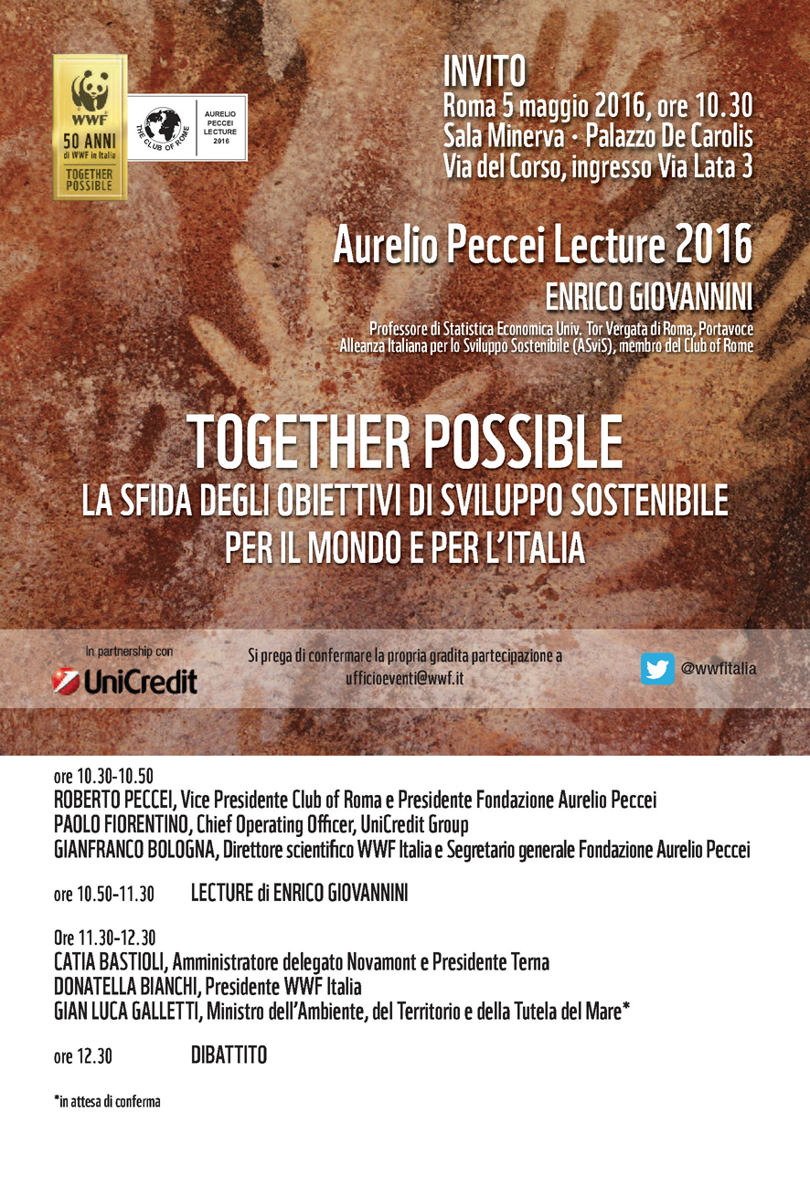 Aurelio Peccei Lecture – TOGETHER POSSIBLE